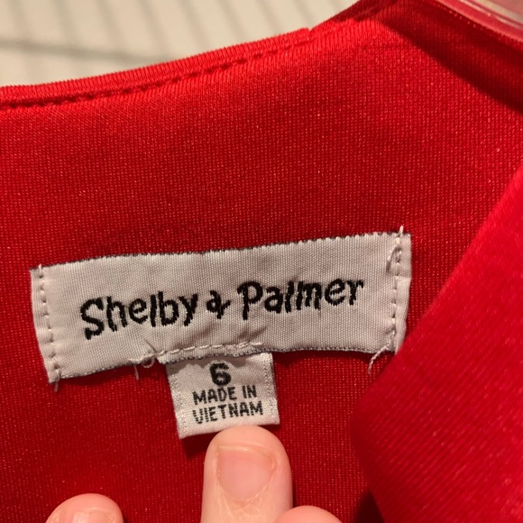 Size 6 red Shelby & Palmer dress - Picture 3 of 3